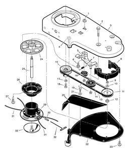 Cutting Head And Shield Diagram and Parts List for TM6000X31NB 2005 Briggs and Stratton Trimmer